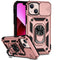 Sliding Camshield Holder Phone Case For iPhone 14(Rose Gold)