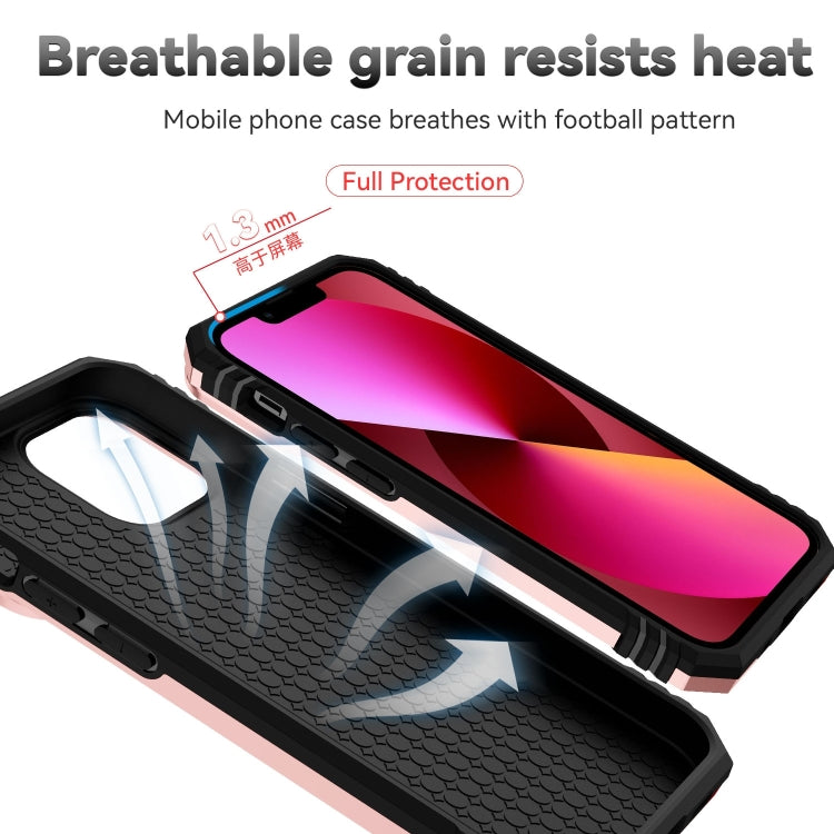 Sliding Camshield Holder Phone Case For iPhone 14(Rose Gold)