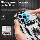 Sliding Camshield Holder Phone Case For iPhone 14 Pro(Silver)