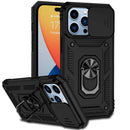 Sliding Camshield Holder Phone Case For iPhone 14 Pro Max(Black)