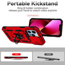 Sliding Camshield Holder Phone Case For iPhone 14 Pro Max(Red)