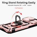 Sliding Camshield Holder Phone Case For iPhone 14 Pro Max(Rose Gold)