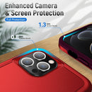 Pioneer Armor Heavy Duty Shockproof Phone Case For iPhone 14 Pro Max(Red)