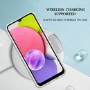 For Samsung Galaxy A03s 164mm 2.0mm Airbag Shockproof TPU Phone Case(Ink Green Marble)
