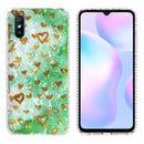 For Xiaomi Redmi 9A / Redmi 9i India 2.0mm Airbag Shockproof TPU Phone Case(Gold Heart)
