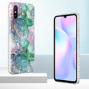 For Xiaomi Redmi 9A / Redmi 9i India 2.0mm Airbag Shockproof TPU Phone Case(Ink Green Marble)