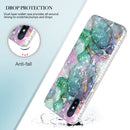 For Xiaomi Redmi 9A / Redmi 9i India 2.0mm Airbag Shockproof TPU Phone Case(Ink Green Marble)