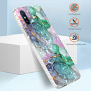For Xiaomi Redmi 9A / Redmi 9i India 2.0mm Airbag Shockproof TPU Phone Case(Ink Green Marble)