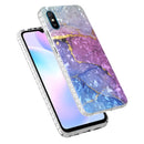 For Xiaomi Redmi 9A / Redmi 9i India 2.0mm Airbag Shockproof TPU Phone Case(Blue Purple Marble)