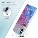 For Xiaomi Redmi 9A / Redmi 9i India 2.0mm Airbag Shockproof TPU Phone Case(Blue Purple Marble)