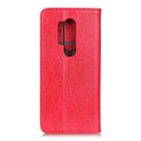 For OnePlus 8 Pro Magnetic Crazy Horse Texture Horizontal Flip Leather Case with Holder & Card Slots & Wallet(Red)