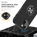 Magnetic Ring Kickstand Shockproof Phone Case For iPhone 14 Max(Black)