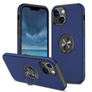 Magnetic Ring Kickstand Shockproof Phone Case For iPhone 14 Max(Blue)