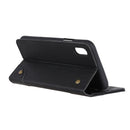 For Alcatel 1B 2020 /Alcatel 1A 2020 Copper Buckle Retro Crazy Horse Texture Horizontal Flip Leather Case with Holder & Card Slots & Wallet(Black)