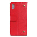 For Alcatel 1B 2020 /Alcatel 1A 2020 Copper Buckle Retro Crazy Horse Texture Horizontal Flip Leather Case with Holder & Card Slots & Wallet(Red)