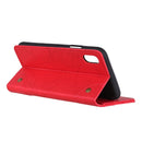 For Alcatel 1B 2020 /Alcatel 1A 2020 Copper Buckle Retro Crazy Horse Texture Horizontal Flip Leather Case with Holder & Card Slots & Wallet(Red)
