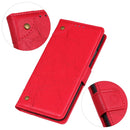 For Alcatel 1B 2020 /Alcatel 1A 2020 Copper Buckle Retro Crazy Horse Texture Horizontal Flip Leather Case with Holder & Card Slots & Wallet(Red)