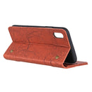 For Alcatel 1B 2020 /Alcatel 1A 2020 Copper Buckle Retro Crazy Horse Texture Horizontal Flip Leather Case with Holder & Card Slots & Wallet(Red)