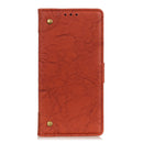 For Alcatel 1B 2020 /Alcatel 1A 2020 Copper Buckle Retro Crazy Horse Texture Horizontal Flip Leather Case with Holder & Card Slots & Wallet(Brown)