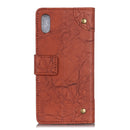 For Alcatel 1B 2020 /Alcatel 1A 2020 Copper Buckle Retro Crazy Horse Texture Horizontal Flip Leather Case with Holder & Card Slots & Wallet(Brown)