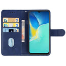 For vivo Y15s Leather Phone Case(Blue)