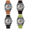 SKMEI 9271 Stainless Steel Buckle Leather Strap Waterproof Mechanical Watch(Brown)