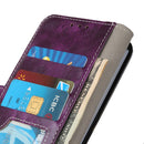 For OnePlus 8 Pro Retro Crazy Horse Texture Horizontal Flip Leather Case with Holder & Card Slots & Photo Frame & Wallet(Purple)