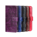 For OnePlus 8 Pro Retro Crazy Horse Texture Horizontal Flip Leather Case with Holder & Card Slots & Photo Frame & Wallet(Purple)