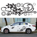 2 PCS/Set D-75 Flower Vine Pattern Car Modified Decorative Sticker(White)