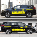 2 PCS/Set D-84 Old Soldiers Pattern Car Modified Decorative Sticker(Yellow)