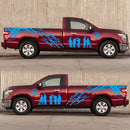 2 PCS/Set D-123 Soldiers Pattern Car Modified Decorative Sticker(Blue)