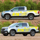 2 PCS/Set D-123 Soldiers Pattern Car Modified Decorative Sticker(Yellow)