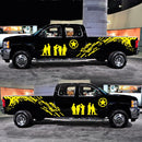 2 PCS/Set D-123 Soldiers Pattern Car Modified Decorative Sticker(Yellow)