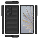 For Honor 70 5G Magic Shield TPU + Flannel Phone Case(Grey)