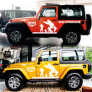 2 PCS/Set D-135 Band of Brothers Pattern Car Modified Decorative Sticker(White)