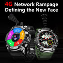 Q999 1.6 inch TFT Screen 4G Smart Watch Android 9.0 with Flip Camera 2GB+16GB(Green)