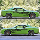 2 PCS/Set D-144 Fire Element Pattern Car Modified Decorative Sticker(Black)