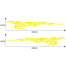 2 PCS/Set D-144 Fire Element Pattern Car Modified Decorative Sticker(Yellow)