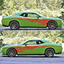 2 PCS/Set D-144 Fire Element Pattern Car Modified Decorative Sticker(Red)