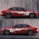 2 PCS/Set D-144 Fire Element Pattern Car Modified Decorative Sticker(White)