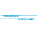 2 PCS/Set D-280 Flame Streak Pattern Car Modified Decorative Sticker(Blue)