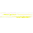 2 PCS/Set D-280 Flame Streak Pattern Car Modified Decorative Sticker(Yellow)