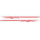 2 PCS/Set D-280 Flame Streak Pattern Car Modified Decorative Sticker(Red)