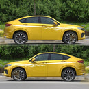 2 PCS/Set D-280 Flame Streak Pattern Car Modified Decorative Sticker(White)