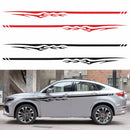 2 PCS/Set D-280 Flame Streak Pattern Car Modified Decorative Sticker(Red)