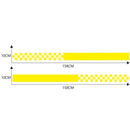 2 PCS/Set D-282 Waistline Pattern Car Modified Decorative Sticker(Yellow)