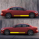 2 PCS/Set D-282 Waistline Pattern Car Modified Decorative Sticker(Yellow)