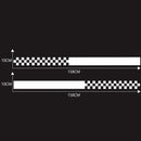 2 PCS/Set D-282 Waistline Pattern Car Modified Decorative Sticker(White)