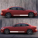 2 PCS/Set D-282 Waistline Pattern Car Modified Decorative Sticker(White)