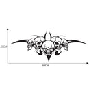 D-299 Skull Pattern Car Modified Hood Decorative Sticker(Black)